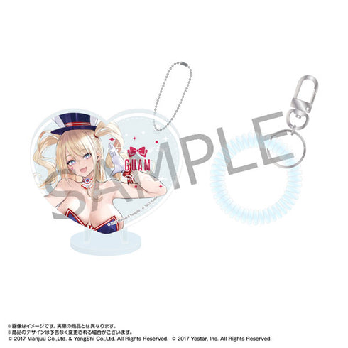 『アズールレーン』ぴくりあアクキー&スタンド+コイルブレスレット グアム(バニーガール)